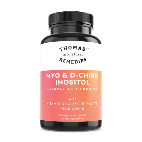 Frente del producto Thomas' Myo-Inositol D-Chiro-Inositol
