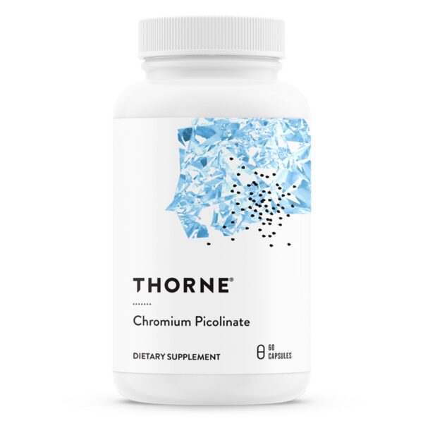 Version 1.0.0 Botella de THORNE Chromium Picolinate con etiqueta