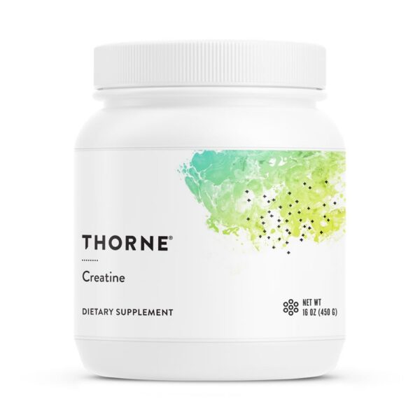 Frasco THORNE Creatine con etiqueta