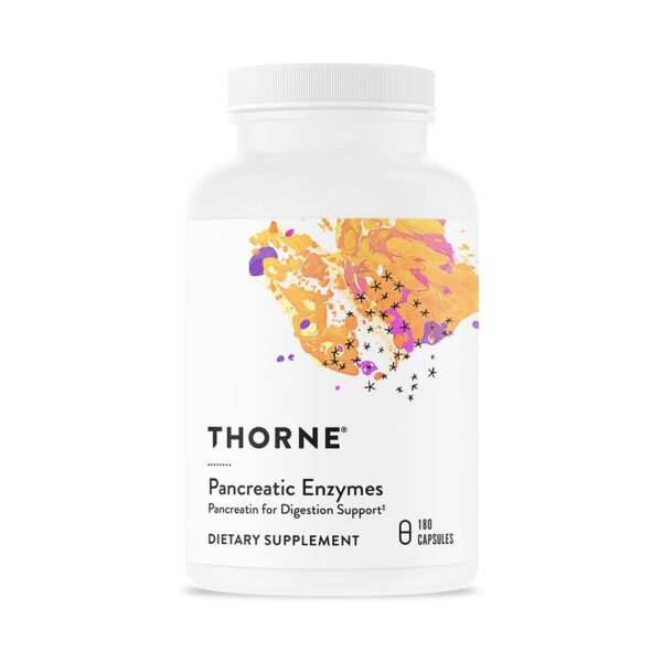 Thorne Enzimas pancreaticas etiqueta frontal