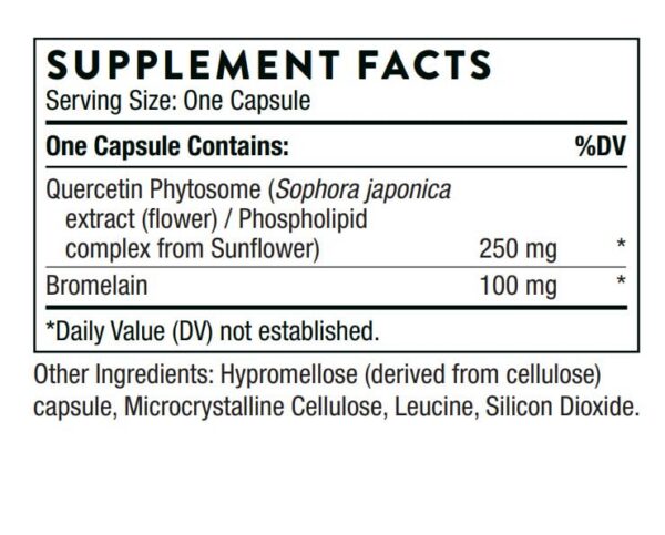 Version 1.0.0 Etiqueta lateral de Thorne Quercetin Complex