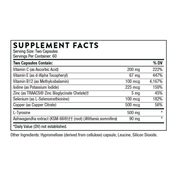 Etiqueta THORNE Thyrocsin