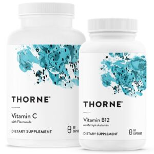 Paquete Thorne vitamina C y B12 apoyo corazón y sistema inmune