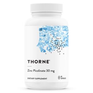 Frente de THORNE Zinc Picolinato 30 mg