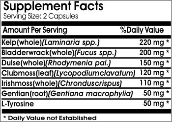 Etiqueta de Thyroid Advantage Max