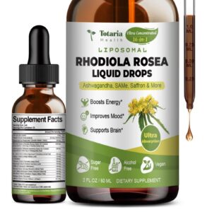 Tinctura liposomal de Rhodiola Rosea Totaria para energía y ánimo