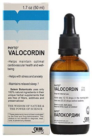 Tinctura Salem Botanical Phyto Valocordin para salud cardiovascular 1.7 oz