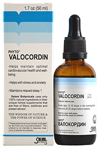 Tinctura Salem Botanical Phyto Valocordin para salud cardiovascular 1.7 oz