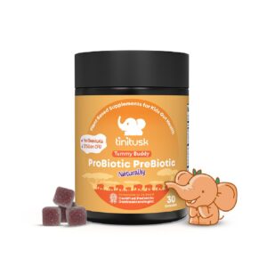 Gomitas probióticas para niños frente a la cámara