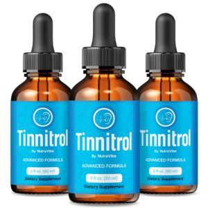 Botella de gotas Tinnitrol fórmula natural para apoyo auditivo