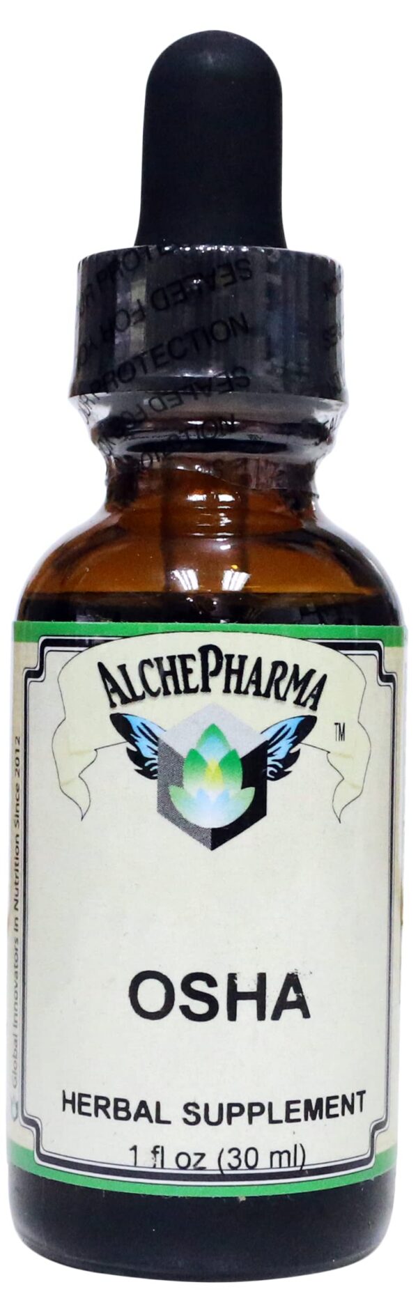 Tintura AlchePharma raíz OSHA botella frontal 1 onza
