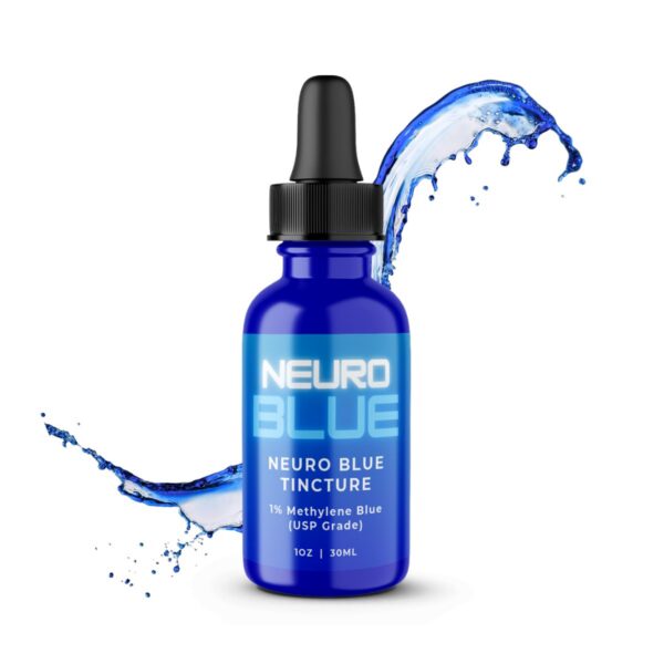 Frasco de tintura azul de metileno 1% Neuro Blue 30ml