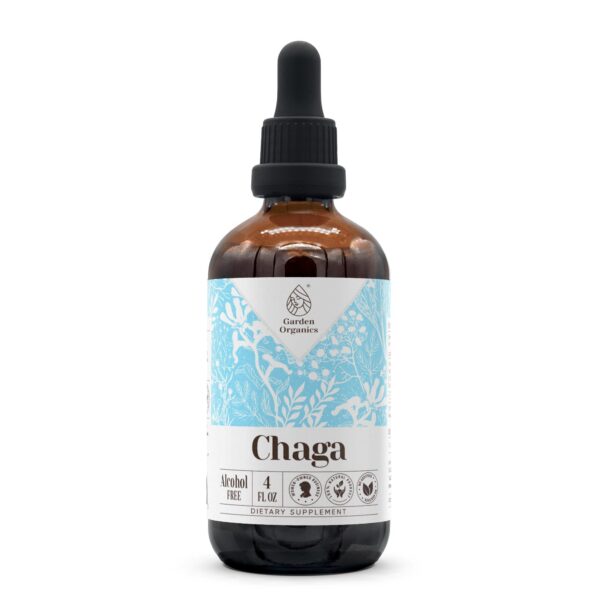Frasco de Tintura natural de Chaga silvestre de 4 oz