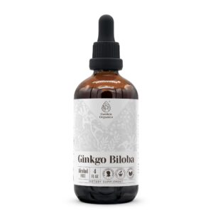 Ginkgo biloba tintura sin alcohol gotas líquidas botellas