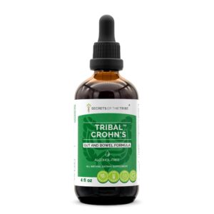 Version 1.0.0 Tintura herbal sin alcohol Tribal Crohn's para salud intestinal