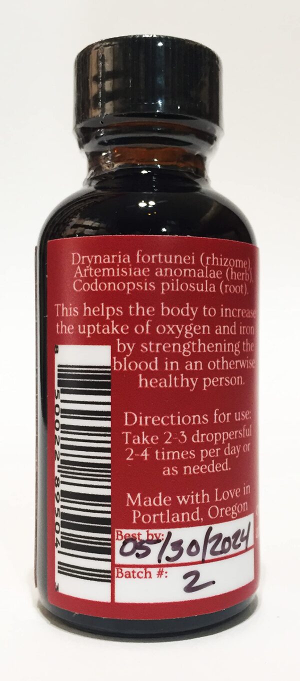 Tintura herbaria red fed para rendimiento físico y oxigenación