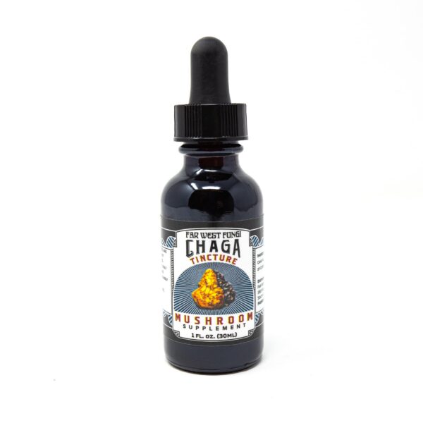 Version 1.0.0 Tintura de Hongo Chaga en botella ámbar