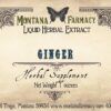Tintura de jengibre extracto natural Montana Farmacy envase