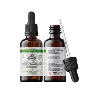 Version 1.0.0 Tintura líquida de astrágalo orgánico suplemento herbal 2 oz