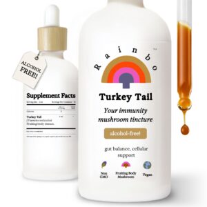Version 1.0.0 Tintura líquida de hongos Turkey Tail Rainbo para inmunidad y salud intestinal