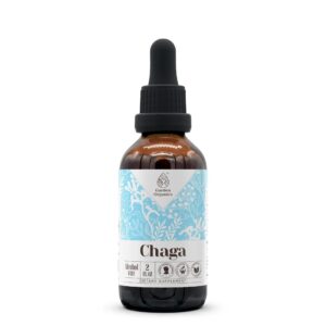 Version 1.0.0 Botella de tintura natural sin alcohol de Chaga 2 oz