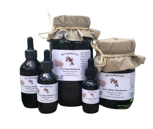 Tintura orgánica de hongo Melena de León doble extracción