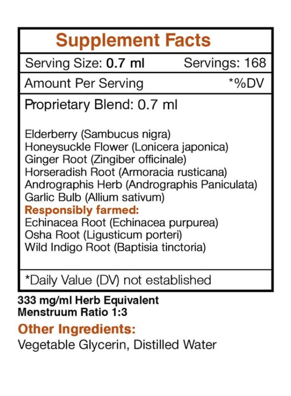 Tintura Urgent Immune Boost extractos saúco y jengibre