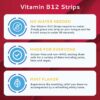 Tiras disolubles de vitamina B12 CALMOUR para metabolismo y energía