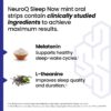Tiras orales melatonina NeuroQ Sleep Now paquete