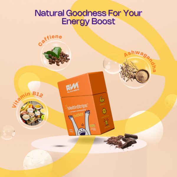 Tiras MELTINSTRIPS veganas sin azúcar para bienestar integral