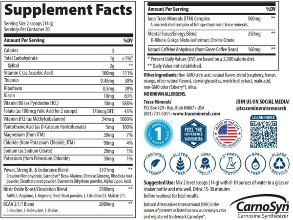 TMSPORT Pre Entrenamiento etiqueta