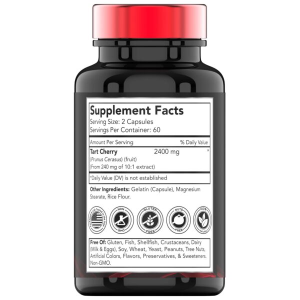 Etiqueta del producto TNVitamins Tart Cherry