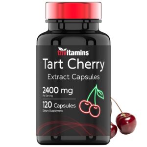 Frente del frasco TNVitamins Tart Cherry 2400 mg