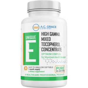 Cápsulas blandas de tocoferoles mixtos, etiqueta frontal