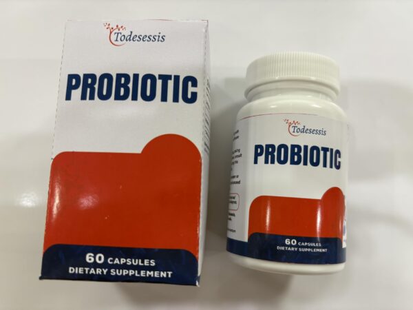 Cápsulas probióticas Todesessis para equilibrar flora intestinal