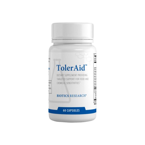 TolerAid Biotics Research suplemento detoxificación 60 cápsulas