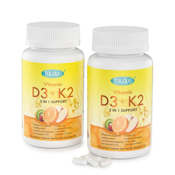 Frente de TOLOUS D3+K2 MK-7 125 mcg