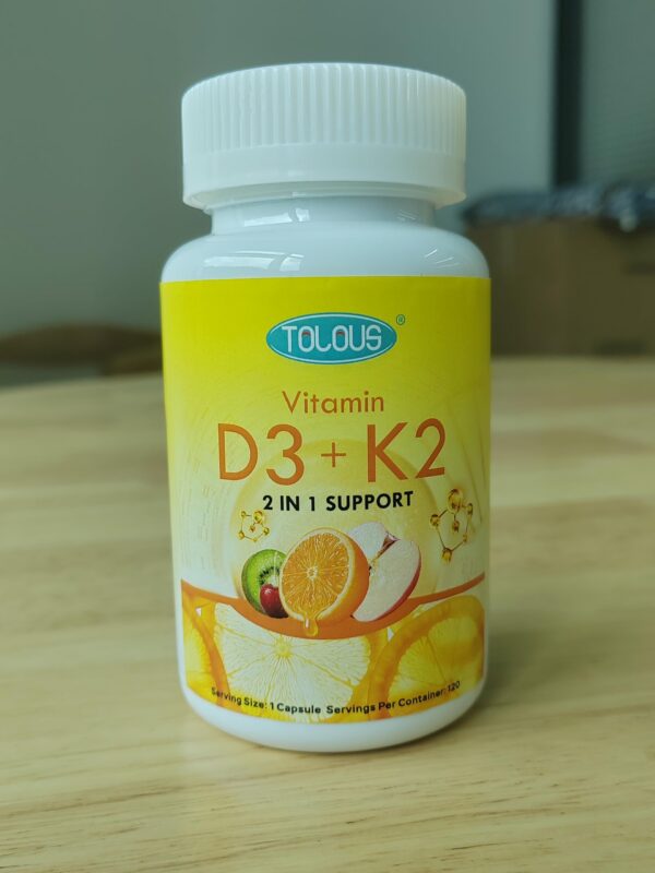 Cápsulas blancas TOLOUS D3+K2