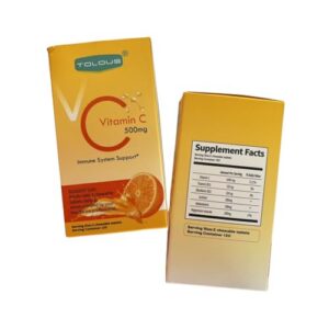 TOLOUS vitamina c 500mg tabletas masticables apoyo inmunológico