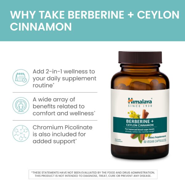 Toma diaria recomendada Berberina + Canela Ceilán