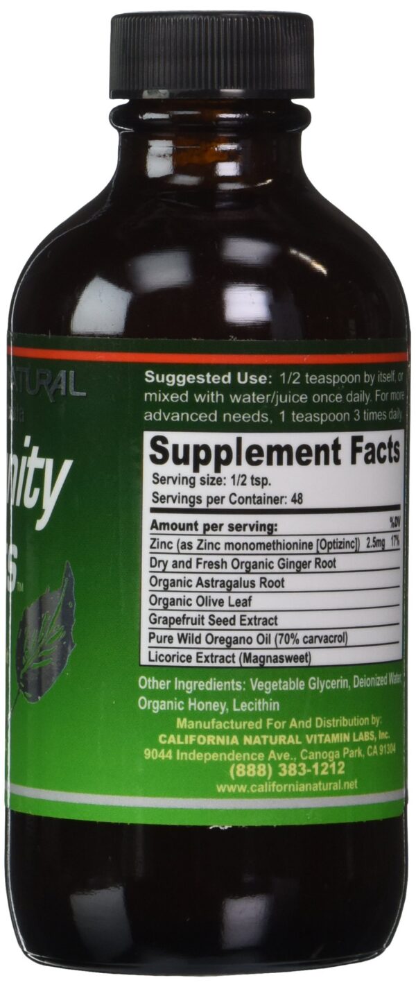 Toma diaria de shots para sistema inmune de California Natural