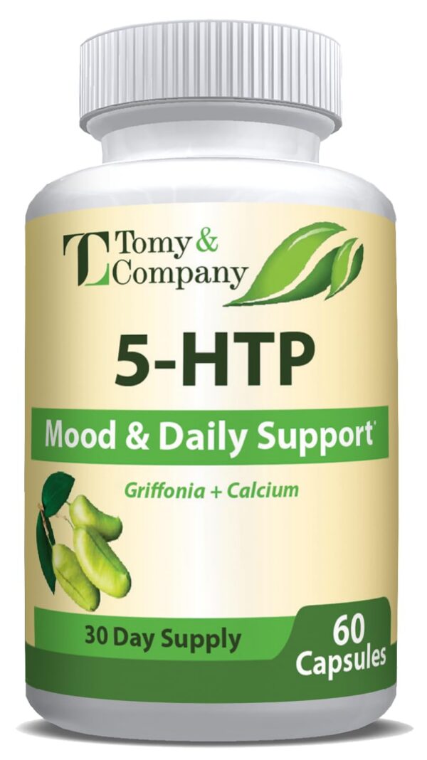 Frontal de Tomy&Company 5-HTP 200 mg con calcio
