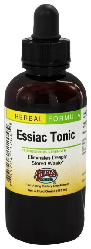 Version 1.0.0 Tónico Essiac 4 oz botella suplemento herbal tradicional para salud