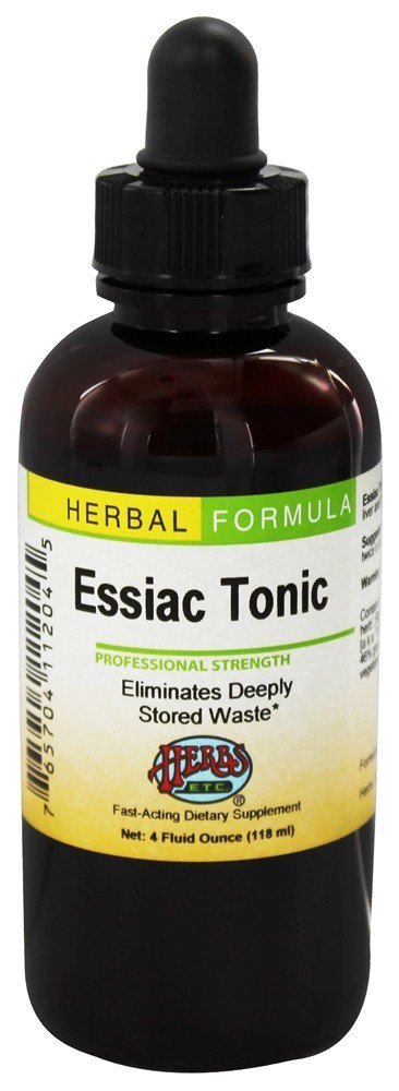 Version 1.0.0 Tónico Essiac 4 oz botella suplemento herbal tradicional para salud