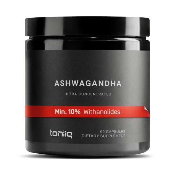 Toniiq Ashwagandha extracto 20x alta potencia en cápsulas