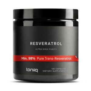 Frente de Toniiq Resveratrol Cápsulas