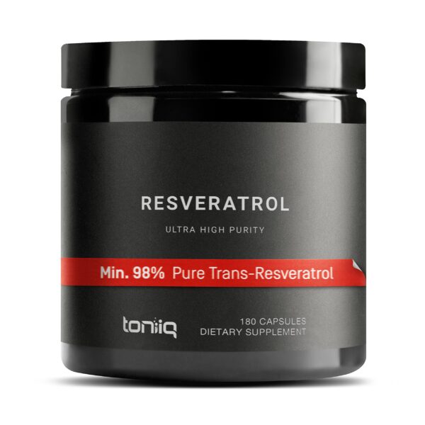 Frente de Toniiq Resveratrol Cápsulas