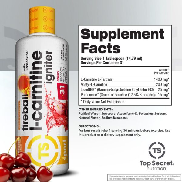Version 1.0.0 Etiqueta Fireball L-Carnitina liquida