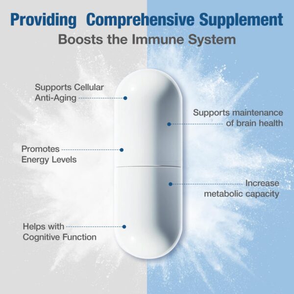 Etiqueta del producto NAD liposomal NR Resveratrol