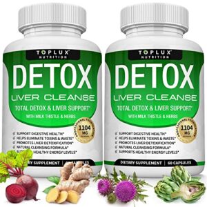 Toplux Detox Cleanse apoyo hígado y limpieza natural 60 cápsulas